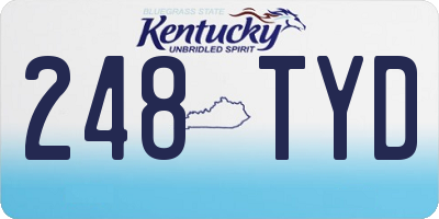 KY license plate 248TYD