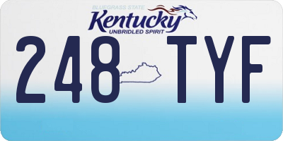 KY license plate 248TYF