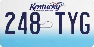 KY license plate 248TYG