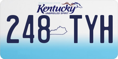 KY license plate 248TYH