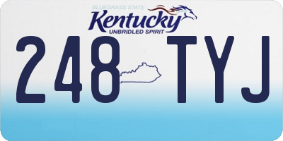 KY license plate 248TYJ