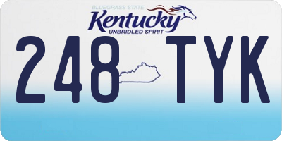 KY license plate 248TYK