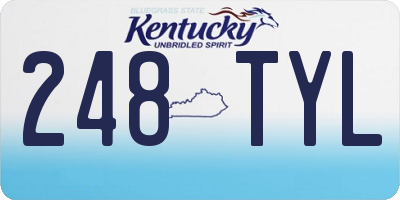 KY license plate 248TYL