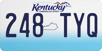 KY license plate 248TYQ
