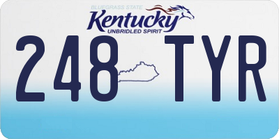KY license plate 248TYR