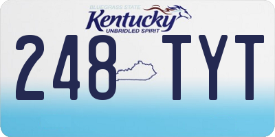 KY license plate 248TYT