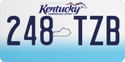 KY license plate 248TZB