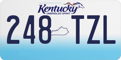 KY license plate 248TZL