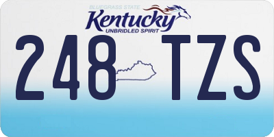 KY license plate 248TZS