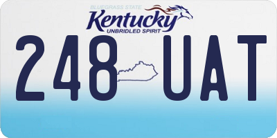 KY license plate 248UAT