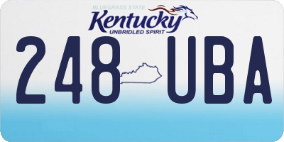 KY license plate 248UBA