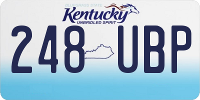 KY license plate 248UBP