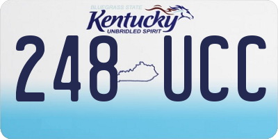 KY license plate 248UCC