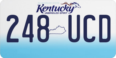 KY license plate 248UCD