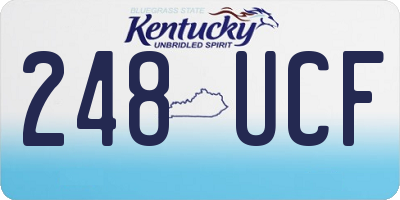 KY license plate 248UCF