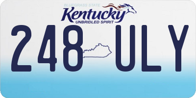 KY license plate 248ULY