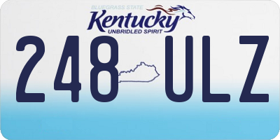 KY license plate 248ULZ