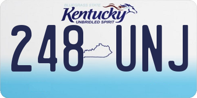 KY license plate 248UNJ