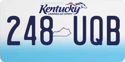 KY license plate 248UQB
