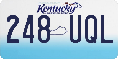 KY license plate 248UQL