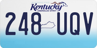 KY license plate 248UQV