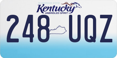 KY license plate 248UQZ