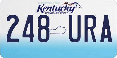 KY license plate 248URA