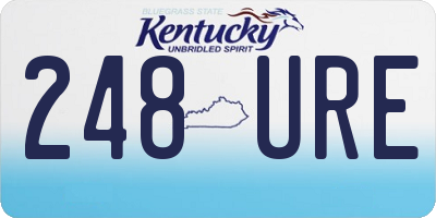 KY license plate 248URE