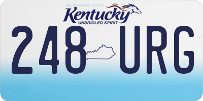 KY license plate 248URG
