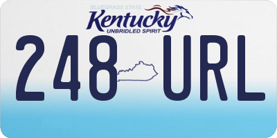 KY license plate 248URL