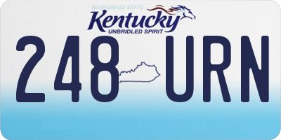 KY license plate 248URN