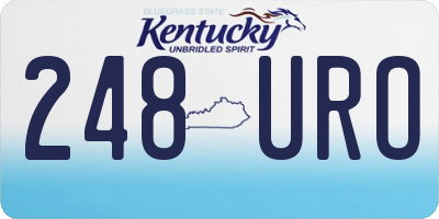 KY license plate 248URO