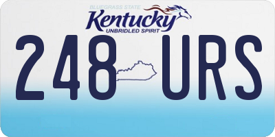 KY license plate 248URS