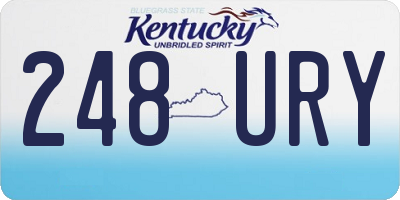 KY license plate 248URY