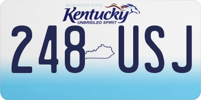 KY license plate 248USJ