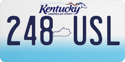 KY license plate 248USL