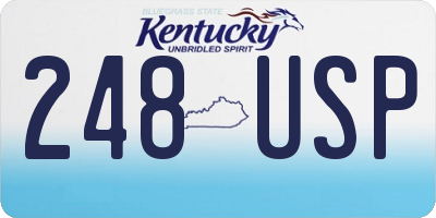 KY license plate 248USP