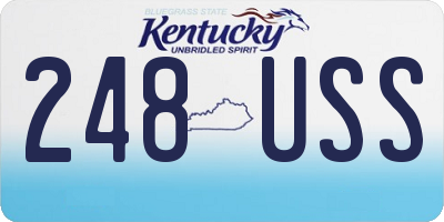 KY license plate 248USS