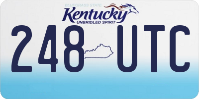 KY license plate 248UTC