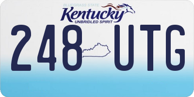 KY license plate 248UTG