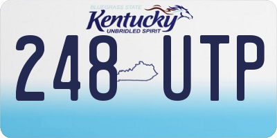KY license plate 248UTP
