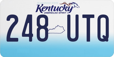 KY license plate 248UTQ