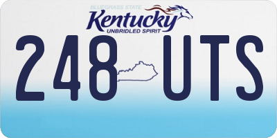 KY license plate 248UTS