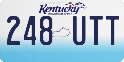 KY license plate 248UTT