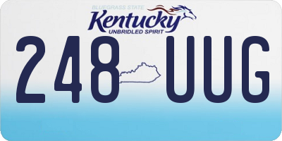 KY license plate 248UUG