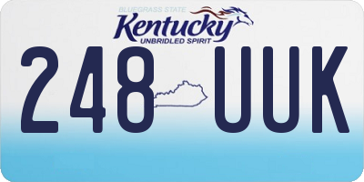 KY license plate 248UUK