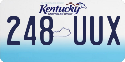 KY license plate 248UUX
