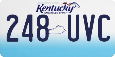 KY license plate 248UVC