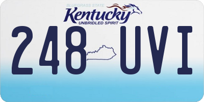 KY license plate 248UVI