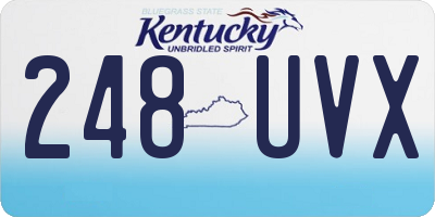 KY license plate 248UVX